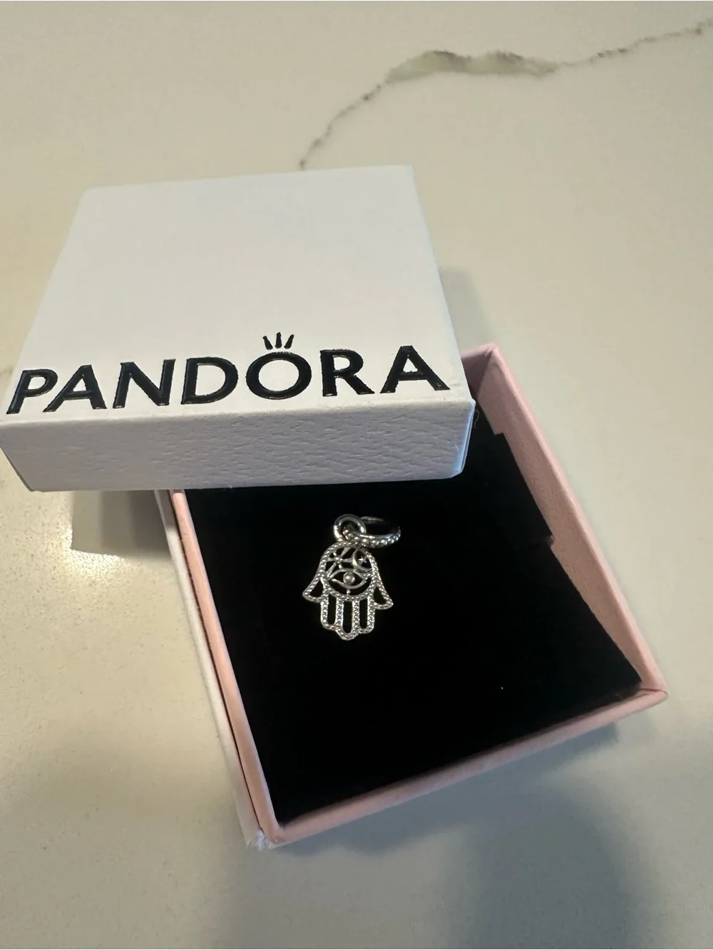 NWOT PANDORA Protective Hamsa Hand Dangle Charm